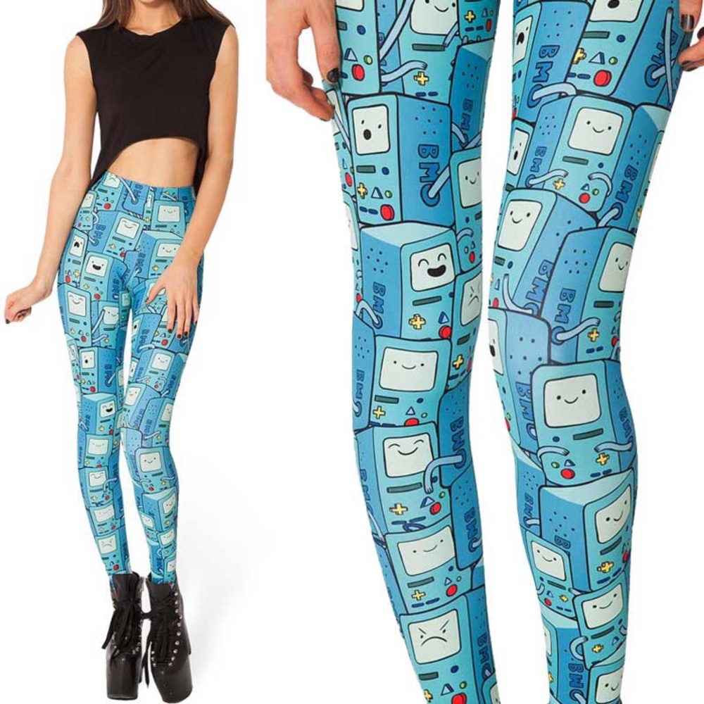 Adventure Time BMO Leggings Small